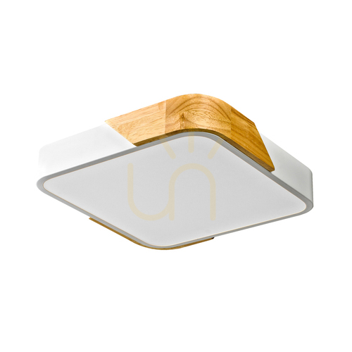 Kontrola Přisazené LED svítidlo Italux Santer bílá/dřevo 24W PLF-13187-WH-WO