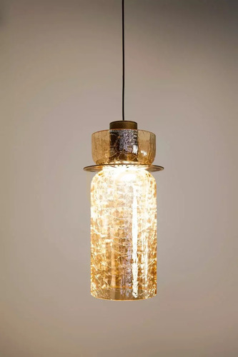 Kontrola Závěsné LED svítidlo Max Light Signature B P0602, mosazná úprava a jantarové sklo, 3000 K