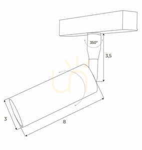 Lištové svítidlo Max Light MAX M0030N magnetické bílé LED 4,7W 3000K small 3