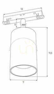 Lištové svítidlo Max Light MAX M0032Z bílé Zigbee 18W 2700-5000K small 3