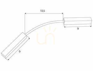 Lištový konektor Max Light MAX Magnetic MA0020 bílý 31,5 cm small 1