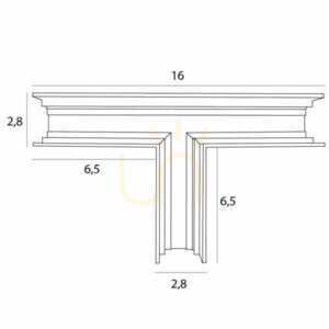 Konektor T do lištového systému Max Light MAX Magnetic MT0015 černý 16 cm small 1