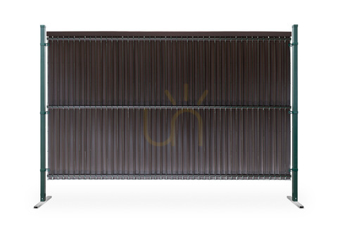Kontrola Svislé plotové latě 123x250cm RD02 Tmavě hnědá sada