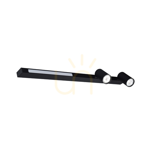 Kontrola Nástěnné svítidlo Zuma Line MANNARI černé LED + 2×GU10 S230757203 70,7 cm