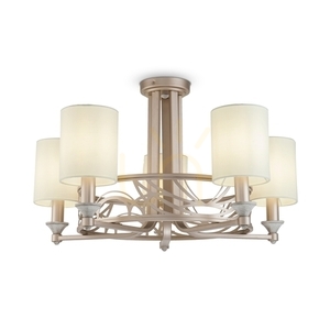 Lustr Maytoni VITTORIA H004CL-05BG – zlatý, 5xE14 max 40W, Ø71 cm, krémová stínidla, záruka 5 let small 3