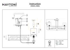 Lustr Maytoni VITTORIA H004CL-05BG – zlatý, 5xE14 max 40W, Ø71 cm, krémová stínidla, záruka 5 let small 4