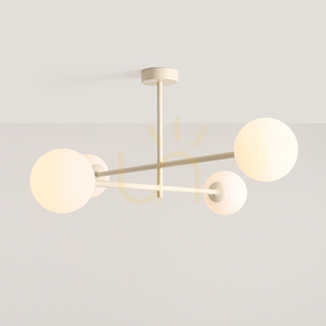 Plafon Aldex Pinne 4 béžový 4x LED sklo kov 1080PL_L9 small 2