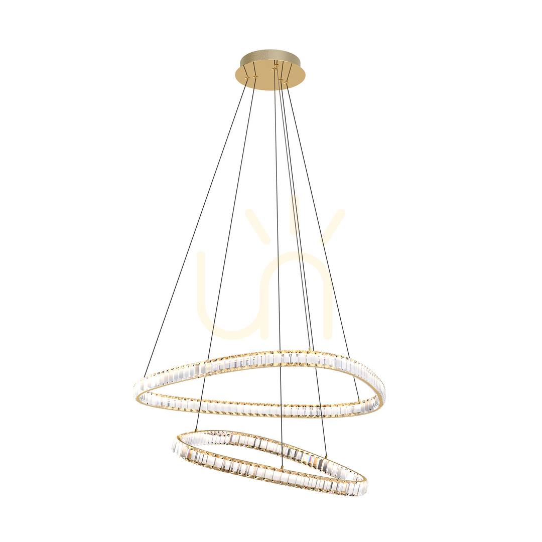Kontrola Závěsné svítidlo Zuma Line ATHESA MD3169-2-3GT LED Závěsné svítidlo Zuma Line ATHESA MD3169-2-3GT LED