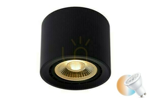 Kontrola Downlight Lucide FEDLER černý GU10 LED 12 W stmívatelný 1 bod