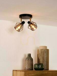 Reflektor Lucide Nila 2x E14 černý vintage 25W IP20 77977/12/30 small 2