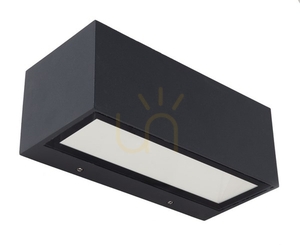 Venkovní nástěnné svítidlo Lutec GEMINI 5189101118 LED 21 W 1230 lm 4000 K IP54 nahoru/dolů antracit 22 cm small 0