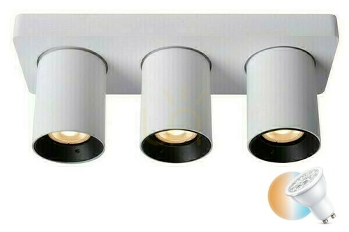 Kontrola Downlight Lucide NIGEL 3x GU10 LED bílý 09929/15/31
