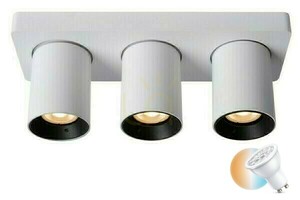 Downlight Lucide NIGEL 3x GU10 LED bílý 09929/15/31 small 0