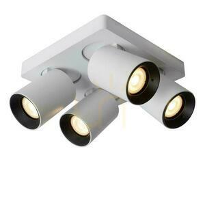 Downlight Lucide NIGEL bílý 4×GU10 LED stmívatelný, 20 cm, 09929/20/31 small 3