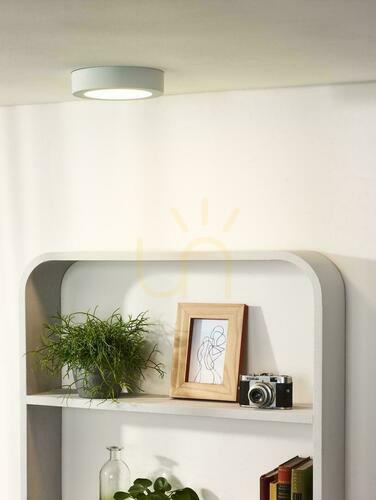 Kontrola Koupelnové LED stropní svítidlo Lucide BRICE-LED bílé 18 cm IP44 12 W 28116/18/31