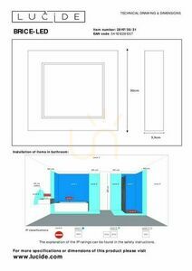 Plafond Lucide BRICE-LED 28117/30/31 bílý LED 30W IP44 dimmable small 2