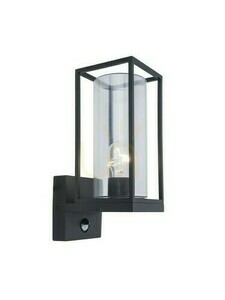 Venkovní nástěnné svítidlo Lutec Flair černé se senzorem 5288802012 small 0
