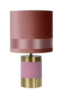 Stolní lampa Lucide Extravaganza Frizzle růžová zlatá E14 32 cm 10500/81/66 small 1