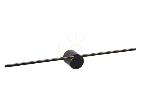 Kontrola Nástěnné LED svítidlo Lucide Mizar černé do koupelny IP44 60 cm 6 W