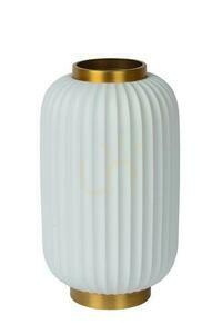 Stolní lampa Lucide LGOSSE bílá porcelán Japandi E14 33,7 cm 13535/34/31 small 1