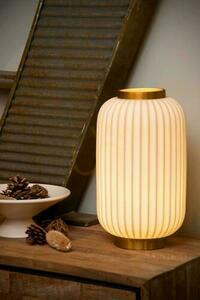 Stolní lampa Lucide LGOSSE bílá porcelán Japandi E14 33,7 cm 13535/34/31 small 3