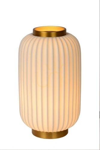 Kontrola Stolní lampa Lucide LGOSSE bílá porcelán Japandi E14 33,7 cm 13535/34/31