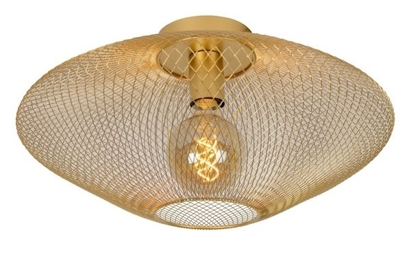 Lucide MESH Vintage Golden Metal Plafond 45 cm 21123/45/02
