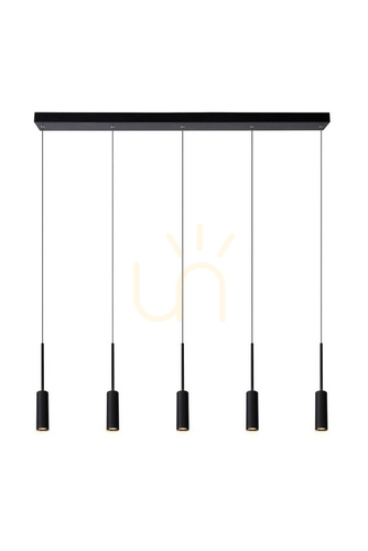 Kontrola Závěsné svítidlo Lucide TUBULE černé LED 35W 24401/35/30