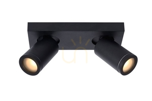 Koupelnové stropní svítidlo Lucide TAYLOR černé 2xGU10 LED Dim to Warm IP44 09930/10/30 small 9