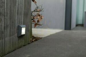 Venkovní nástěnné svítidlo Lutec HELENA 6402101118 antracit LED 4W IP54 small 3