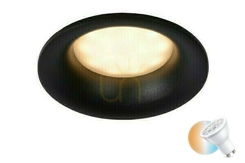 Kontrola Stropní bodové svítidlo Lucide ZIVA černé GU10 IP44 09923/01/30