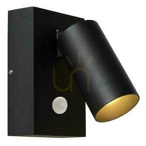 Venkovní nástěnné svítidlo Lucide TAYLOR s pohybovým senzorem černé IP54 GU10 09831/01/30 small 2