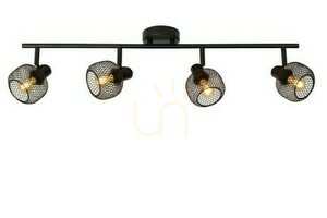 Reflektor Lucide MAREN 4x E14 černý vintage 76 cm, SKU 77978/04/30 small 0