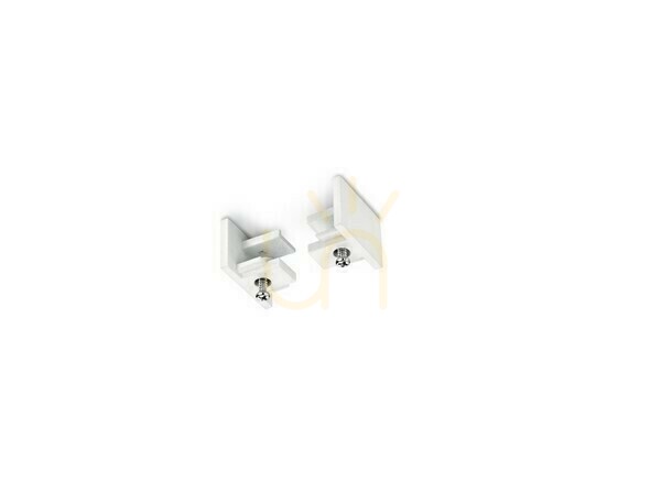 TRIO DUOline 703031 track end caps, matt white, 2 pieces