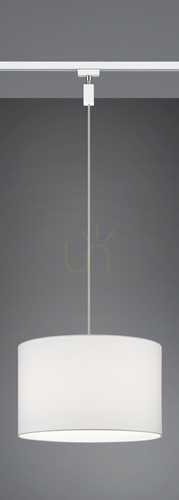 Kontrola Závěsné svítidlo do lišty Trio DUOline 73330101 – bílé, E27, Ø40 cm