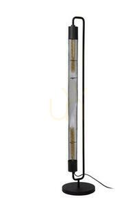 Stojací lampa Lucide Calixt černá vintage 2x E27 130 cm small 1