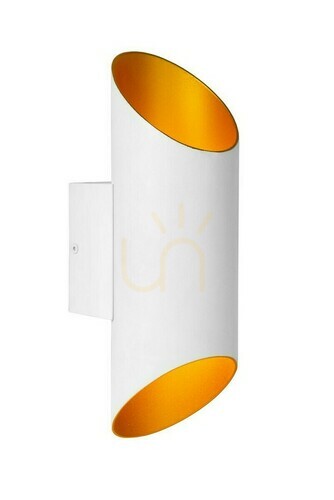 Kontrola Nástěnné svítidlo Lucide QUIRIJN bílé zlaté G9 30 cm 09233/01/31