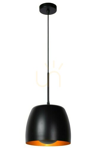 Kontrola Závěsné svítidlo Lucide Nolan černé E27 24 cm 30488/01/30
