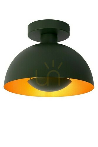 Kontrola Plafond Lucide SIEMON zelený E27 25 cm ocel 45196/01/33