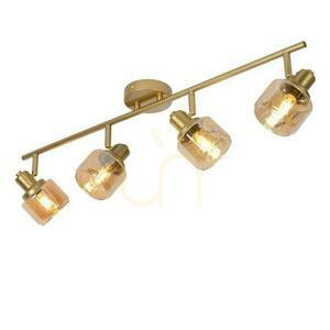 Reflektor Lucide BJORN 4xE14 zlatý retro 77979/04/02 small 6