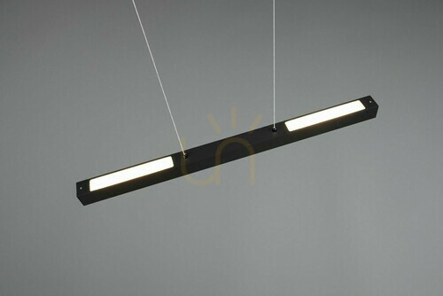 Kontrola LED závěsné svítidlo do lišty Trio DUOline 73043132, matná černá, 90 cm