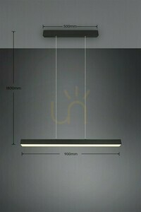 LED závěsné svítidlo do lišty Trio DUOline 73043132, matná černá, 90 cm small 4