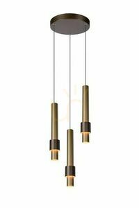 Závěsné svítidlo Lucide MARGARY 24402/15/96 hnědé bronzové LED 3x4,3 W small 0