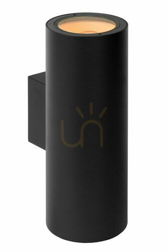 Kontrola Venkovní nástěnné svítidlo Lucide Volantis černé IP54 E27 2x40W