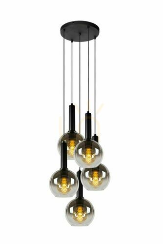 Kontrola Závěsné svítidlo Lucide Marius černé 5xE27 55 cm 45402/15/30