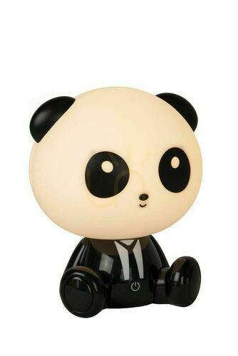 Kontrola Noční lampa Lucide DODO Panda černá bílá LED stmívatelná 3W 71593/03/30