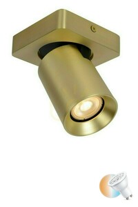 Plafon Lucide NIGEL GU10 zlatý 1x5W LED 11,3 cm 09929/05/02 small 0