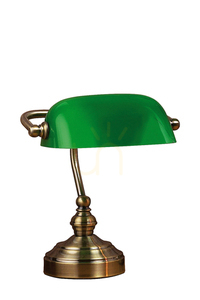 Stolní lampa Markslojd BANKERS 105930 zelená sklo kov 25 cm small 0
