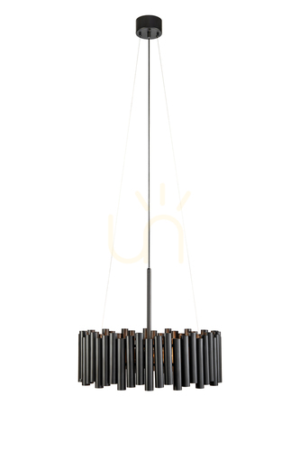 Kontrola Závěsná lampa Markslojd LEVEL 3L černá kovová 107925