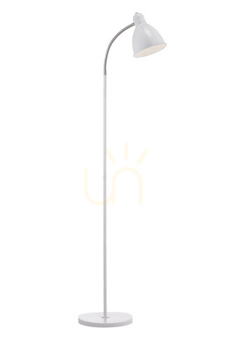Kontrola Podlahová lampa Markslojd NITTA 104841 bílá kovová 145 cm